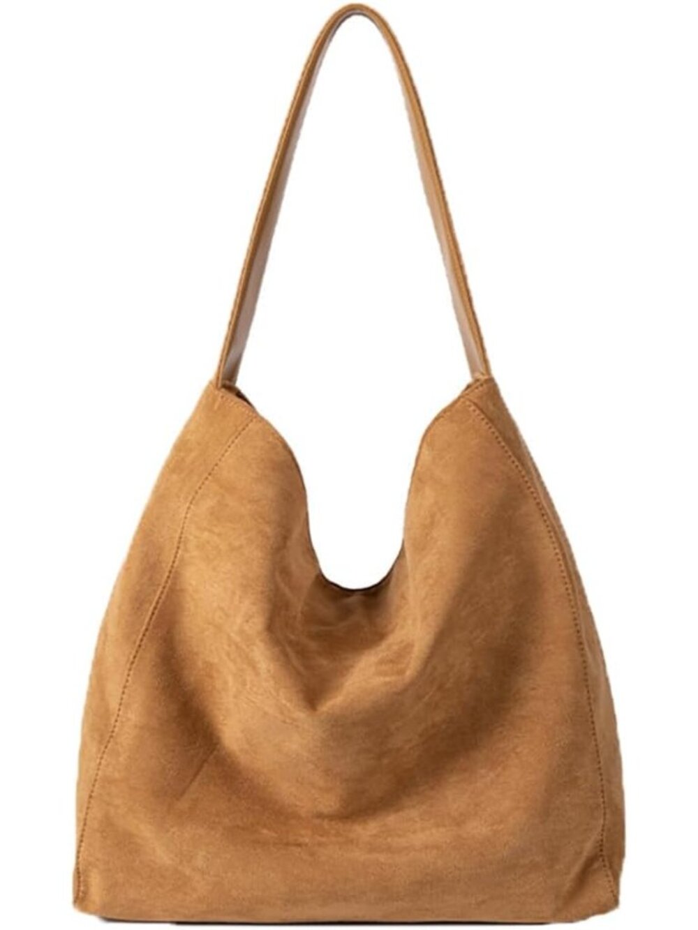 Women's Suede Hobo Tote Bag Casual Shoulder Slouchy Bag Stylish Handbag Fall Win